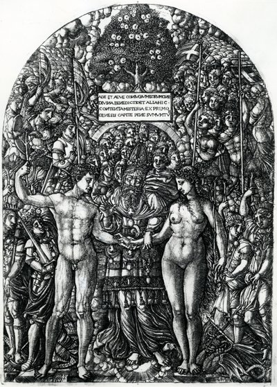 Il matrimonio di Adamo ed Eva, c.1540-55 da Jean Duvet